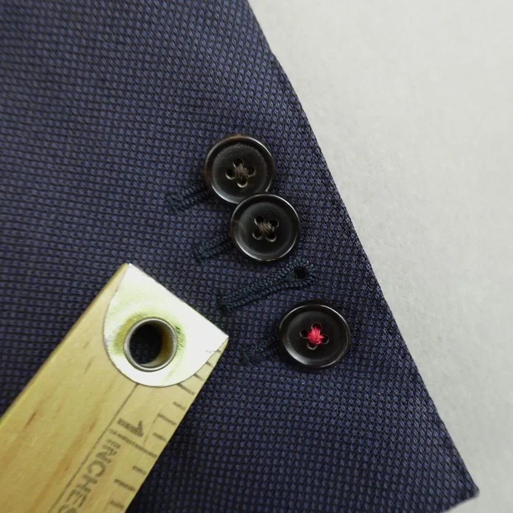 Suit Supply Blazer Sienna Single Breast Navy Vitale Barberis Pure Wool Size 38L